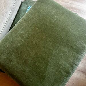 Lovesac Moss Etched Chenille seat cover set